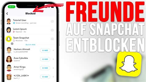 leute auf snap entblocken|Snapchat Freunde entblocken! Blockierte Personen freigeben [2023]